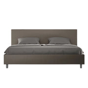 Letto Matrimoniale Large 180x190 cm con Rete Adele Cappuccino