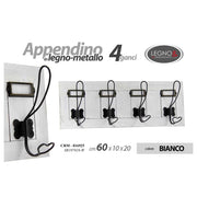 Appendino 4 ganci 60x10x20 cm
