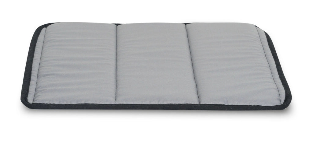 Cuscino trapuntato impermeabile AIO FACTORY 50x50 cm, cuscino da giardino grigio scuro