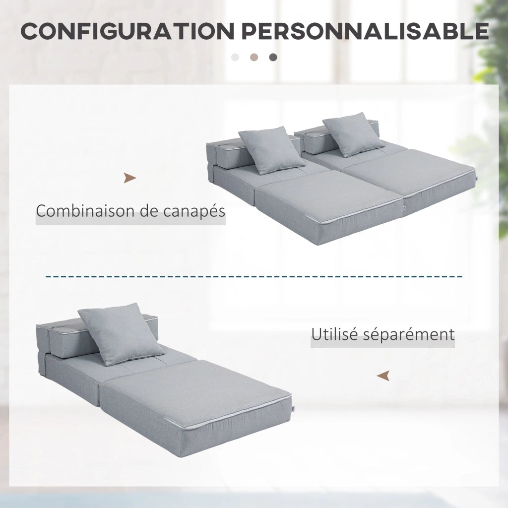 Poltrona letto ¨C Minimal ¨C grigio chiaro