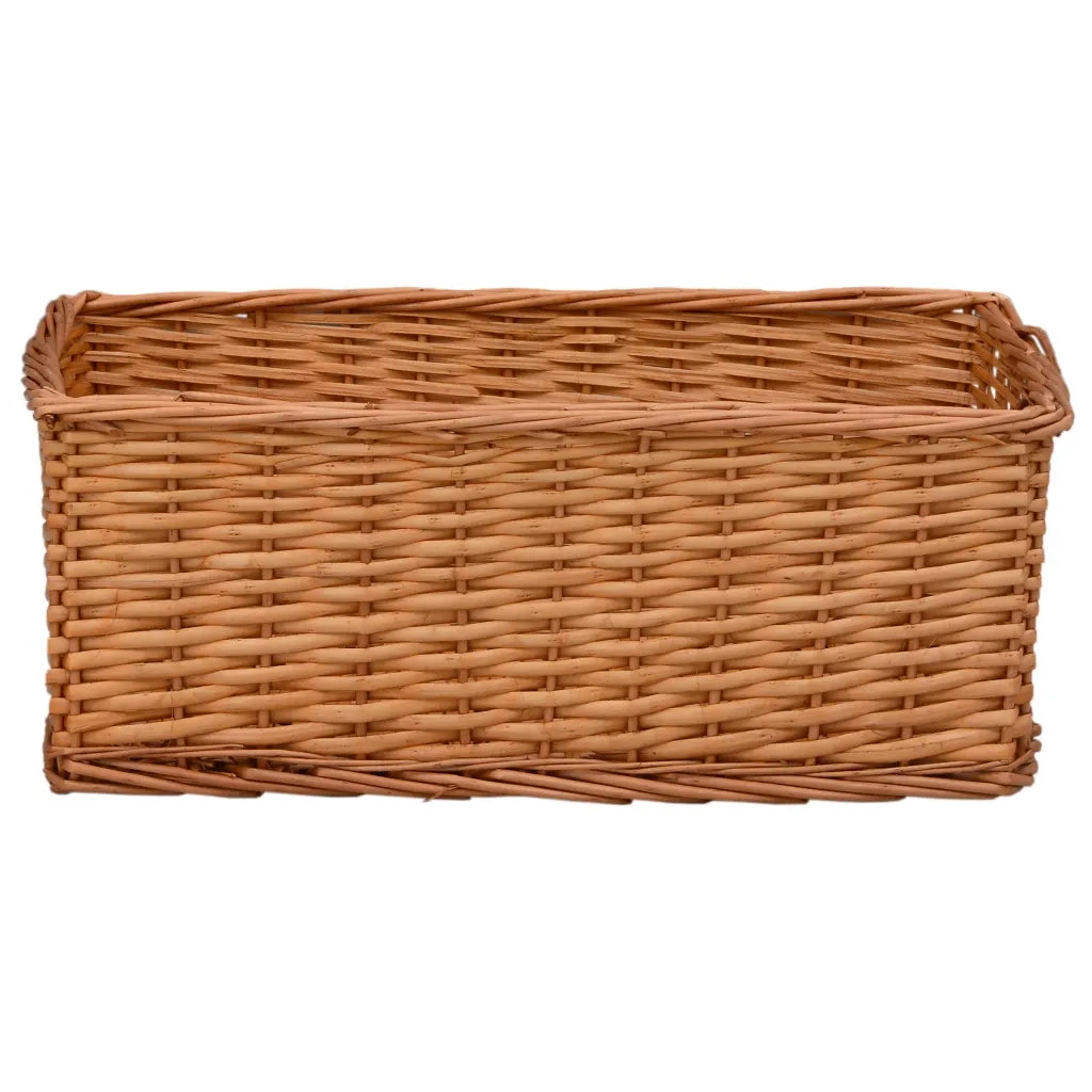 Set Cestini Impilabili 4 pz Marroni in Salice 286980
