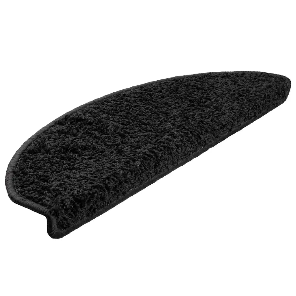 Tappetini per scale 20 pz 65x21x4 cm Nero Semicircolari Grandi 3365846