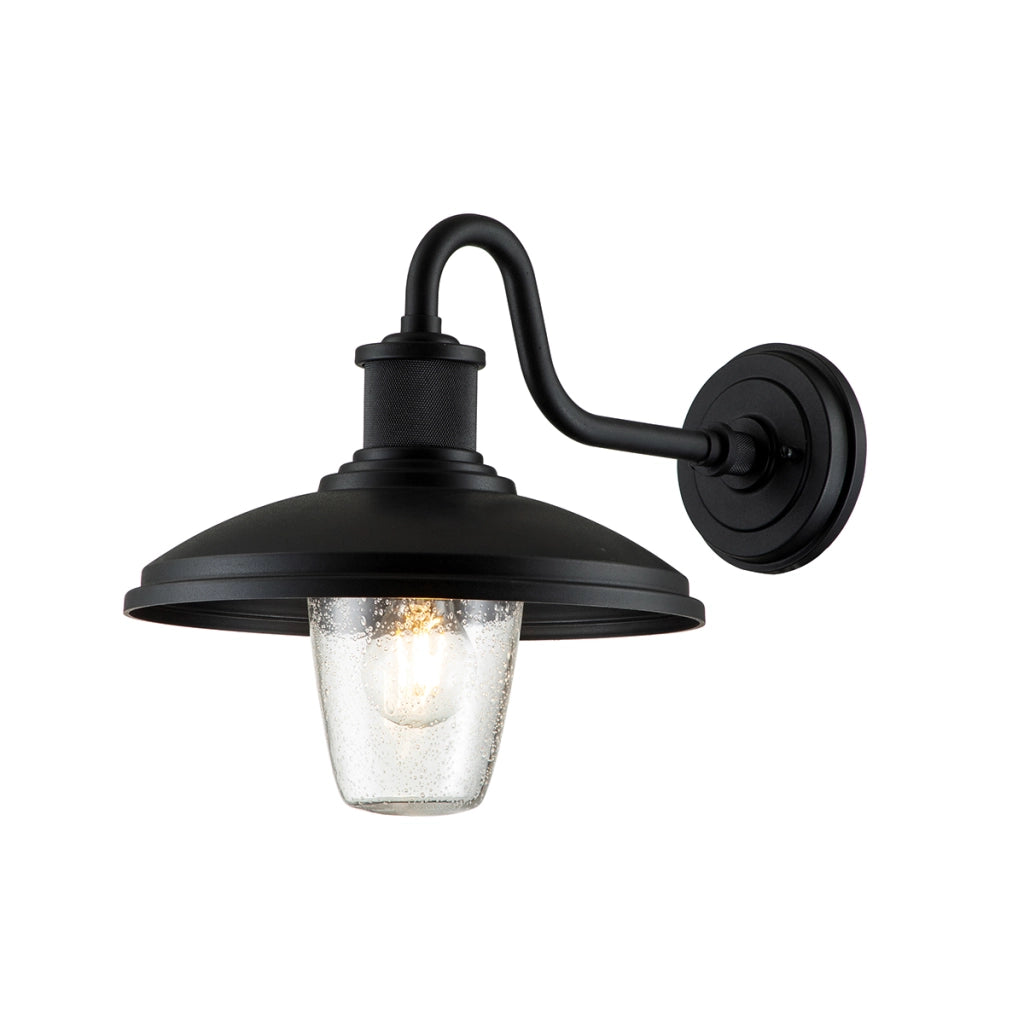 Applique esterna nera testurizzata E27 40W Allenbury