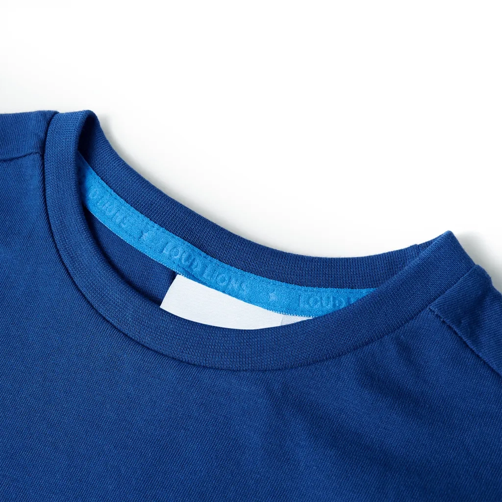 Maglietta per Bambini Blu Scuro 128 12287
