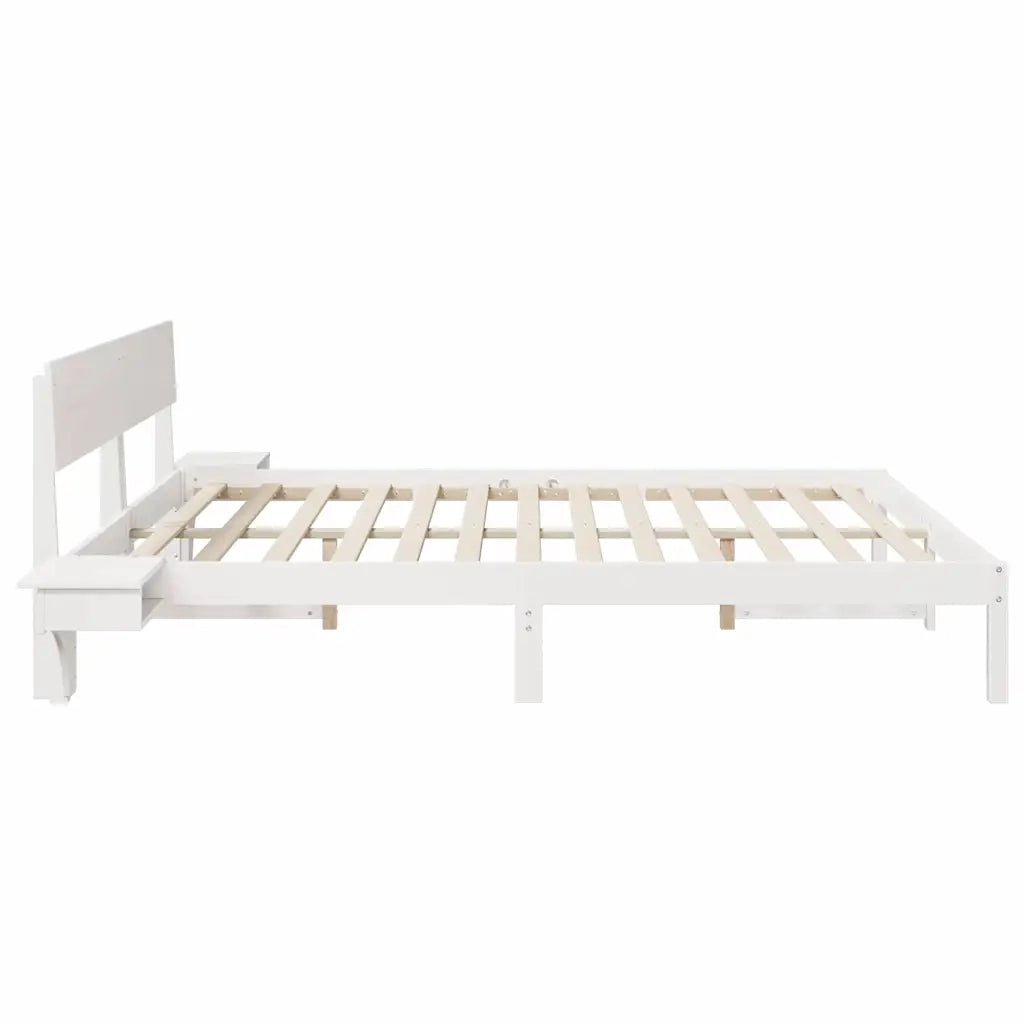 Struttura del letto Bianco 180 x 200 cm Pino massello 873437