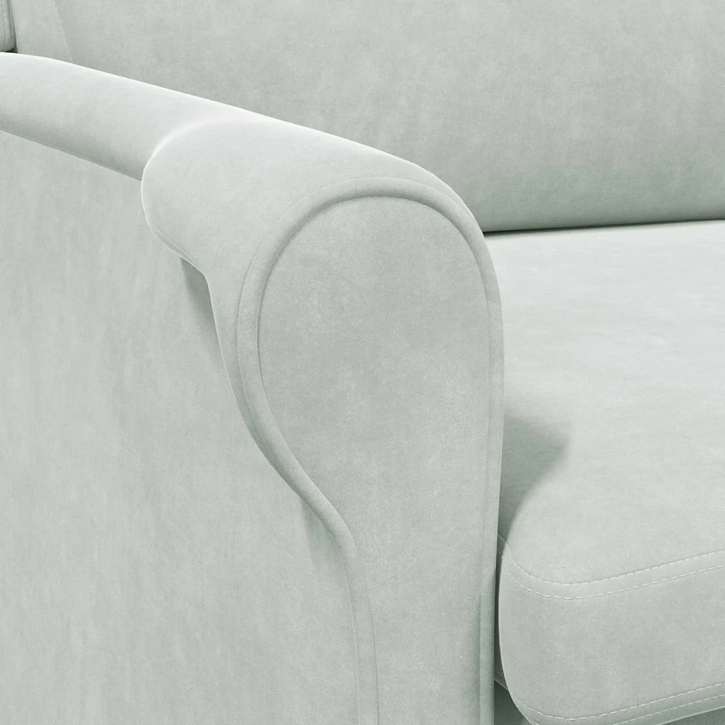 Poltrona | Sedia Relax Grigio chiaro Velluto