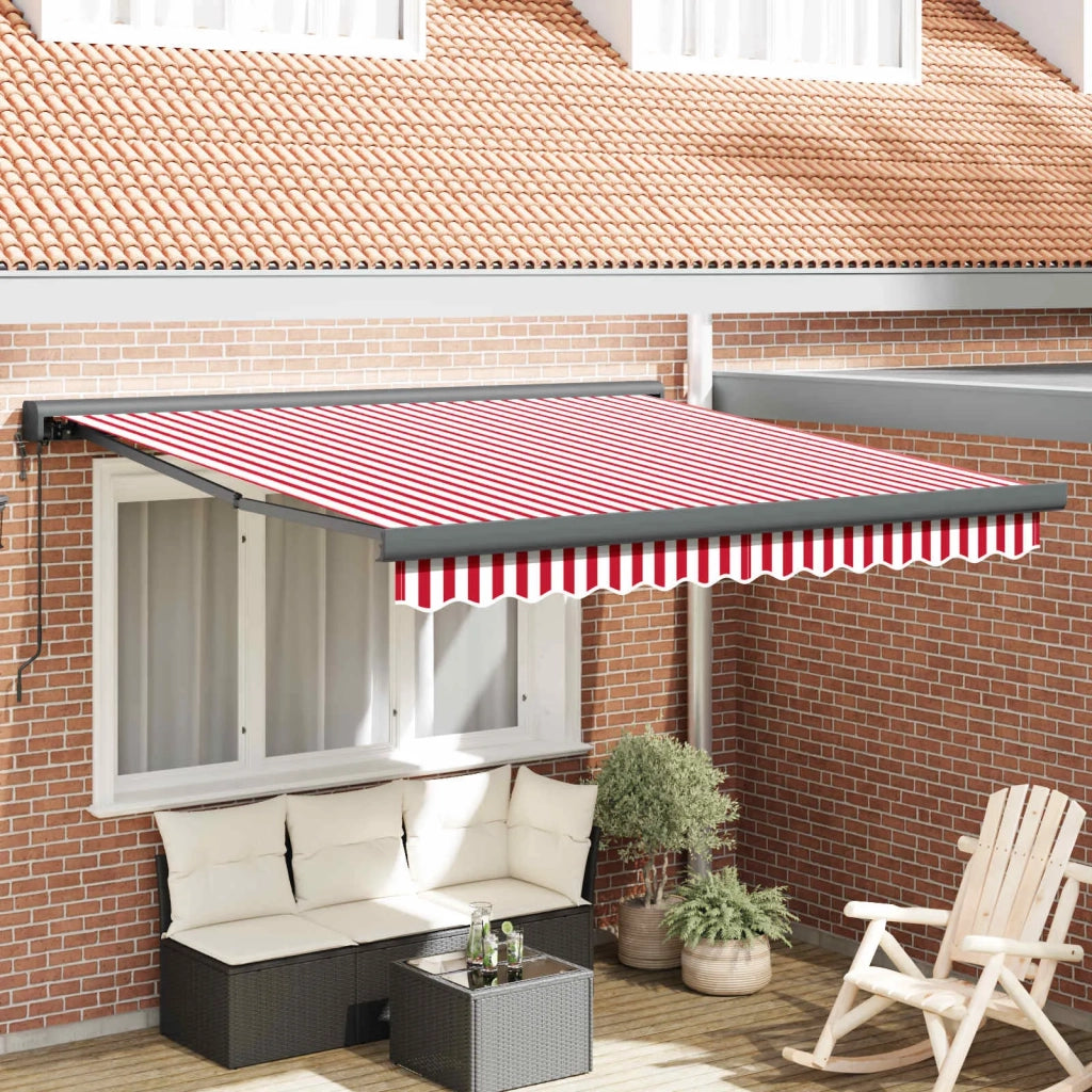 Tenda da Sole Rosso e Bianco 350 x 250 x 165 cm 3330282