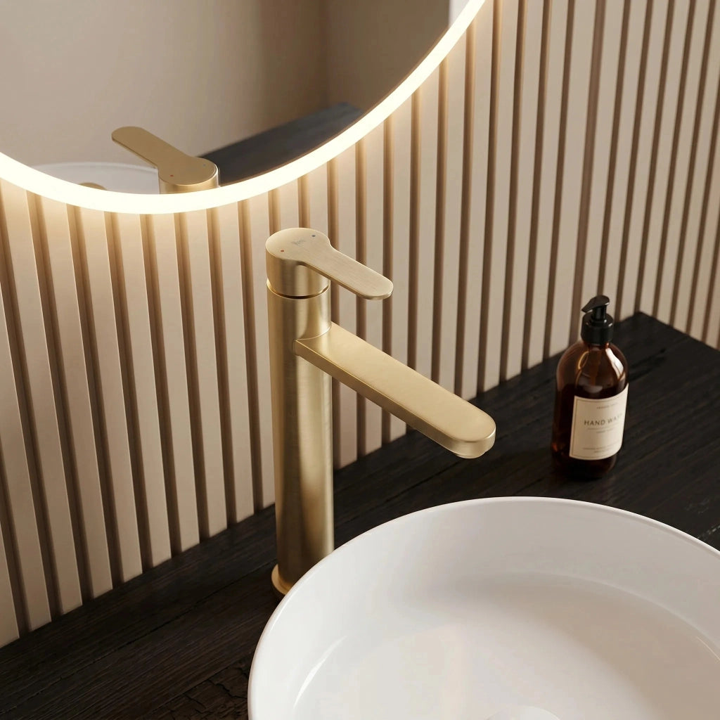 Rubinetto Da Bagno Rea Arcos Brush Gold