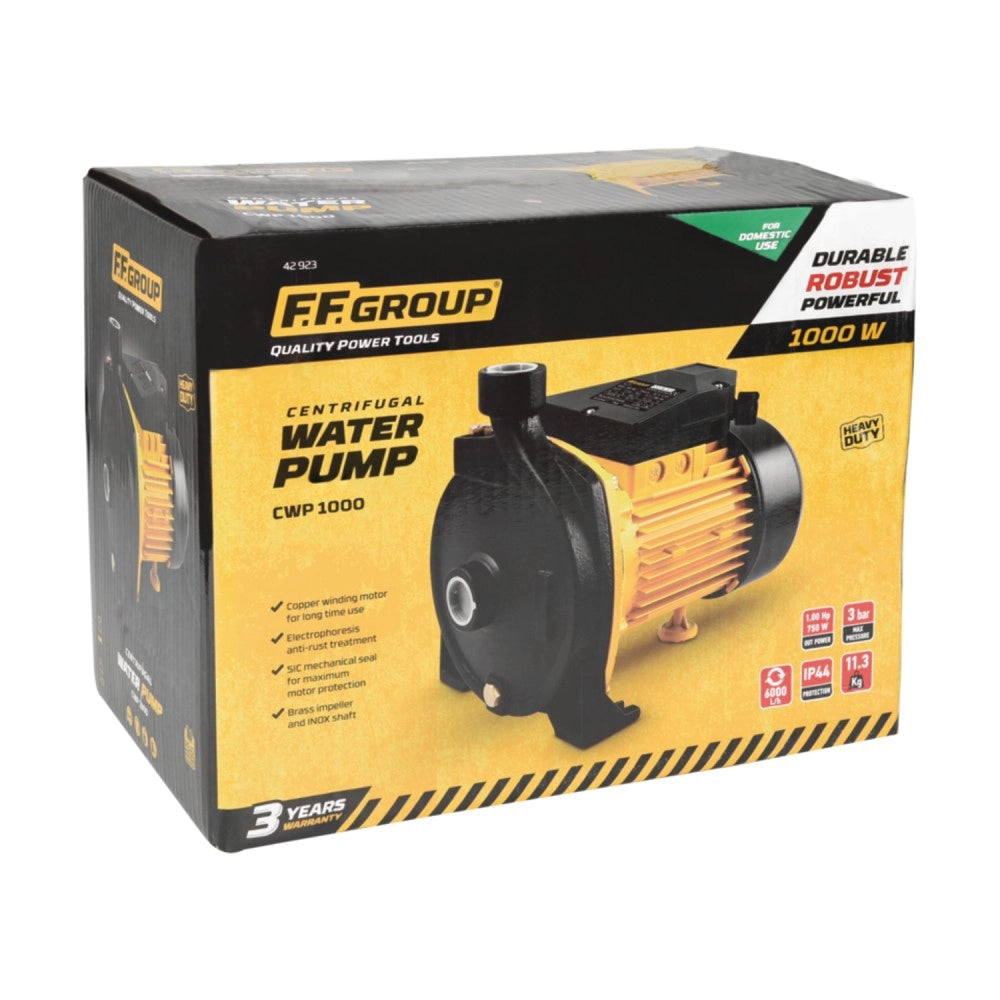 Ff group cwp 1000 da 1hp elettropompa centrifuga di superficie