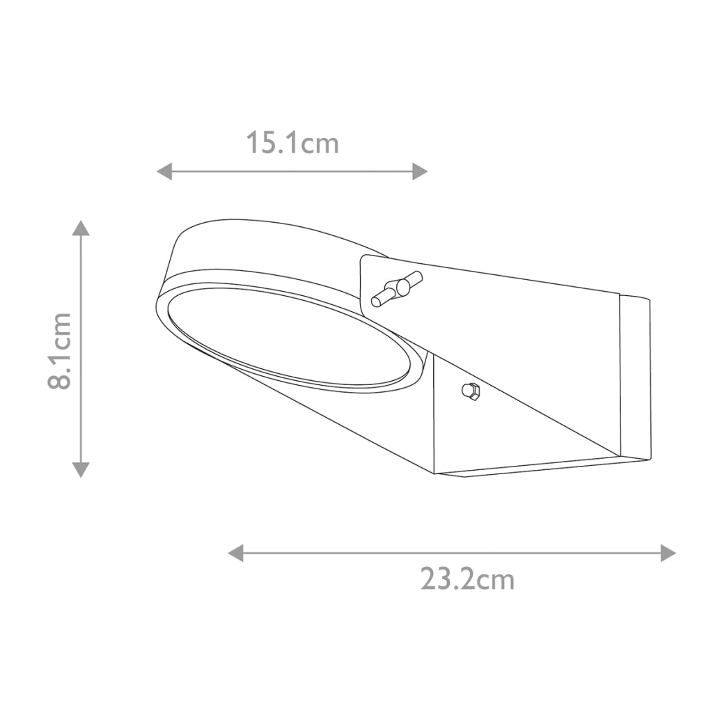 Applique esterno LED integrato 16,5W 3000K Elstead Zola