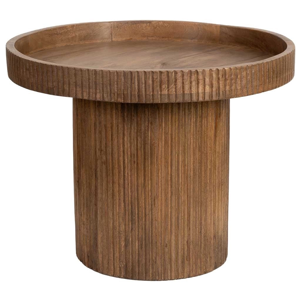 Tavolino da caffè in legno marrone, 60x60x45h cm
