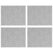 Gradini per Scale 4 pz | Tappetini per scale autoadesivi Argento 50 x 40 cm Alluminio