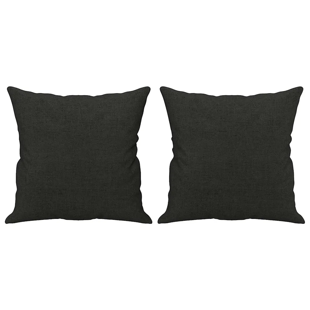 Divano a 2 Posti con Cuscini-Sofa 2 Posti con Cuscini Nero 120 cm in Tessuto 615541