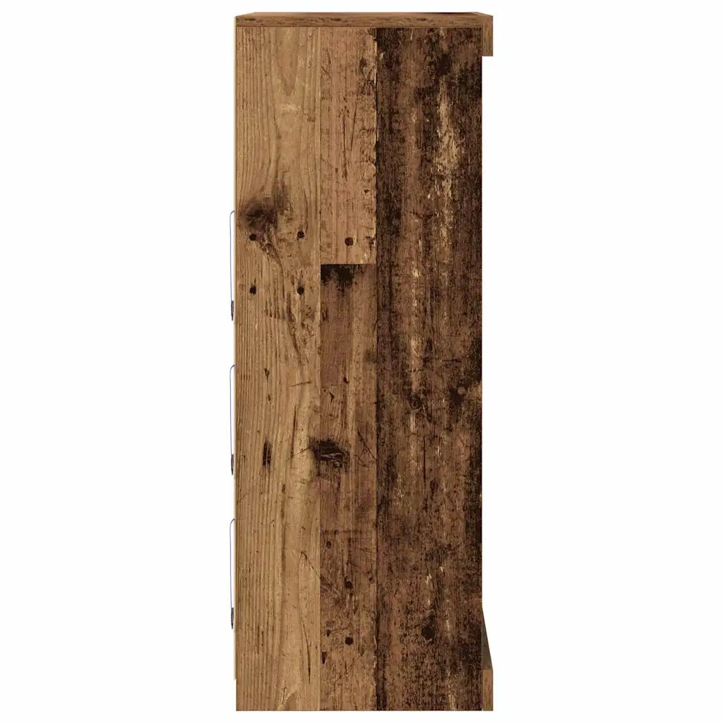 Credenza | Madia LED Legno vecchio 60,5 x 37 x 100 cm Legno multistrato