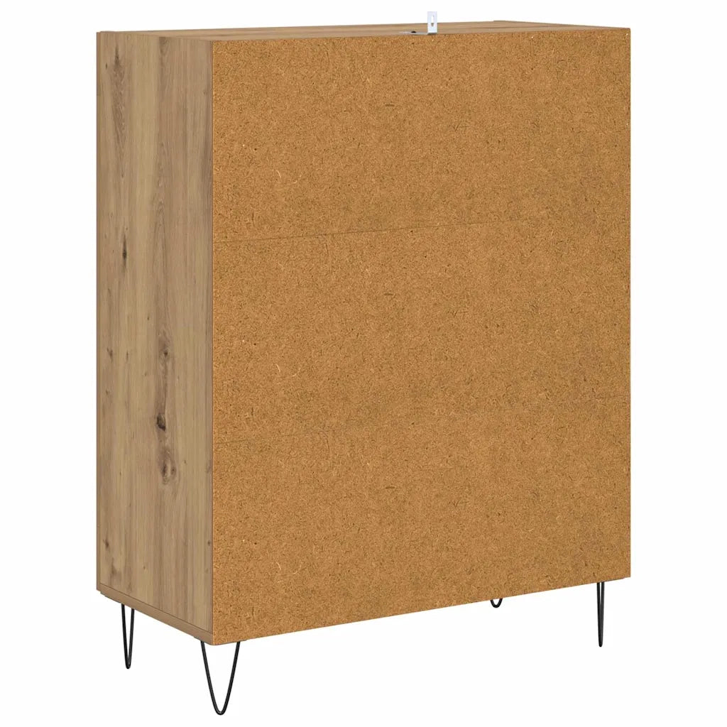 Credenza-Buffet-Armadio da cucina Rovere artigianale 69,5 x 34 x 90 cm Legno multistrato 225772
