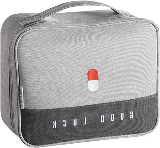 Borsa di pronto soccorso compatta, impermeabile e portatile - Grigio - 24 x 19 x 13 cm