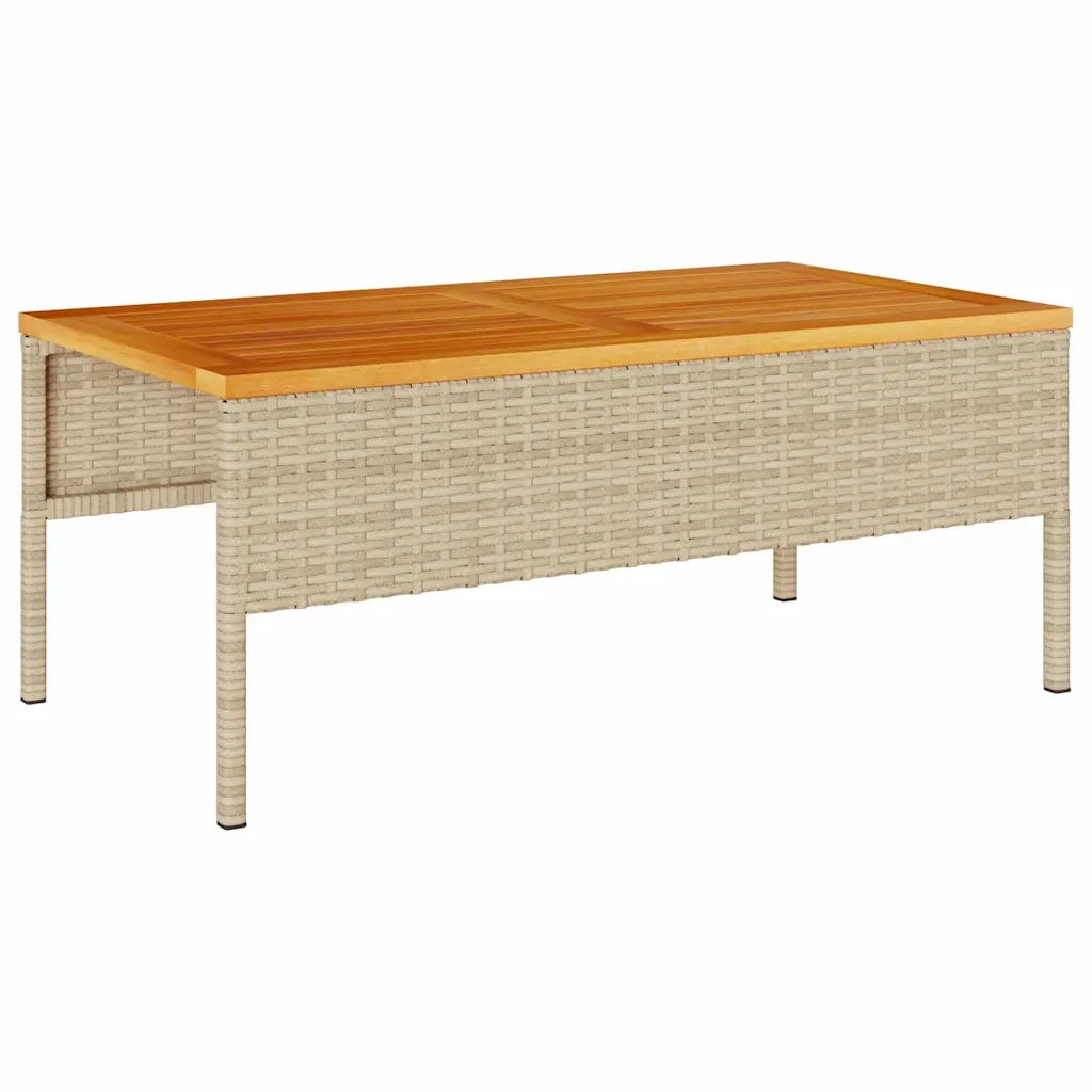 Set Divano da Giardino 6 pcs Beige e Crema polyrattan 4104703