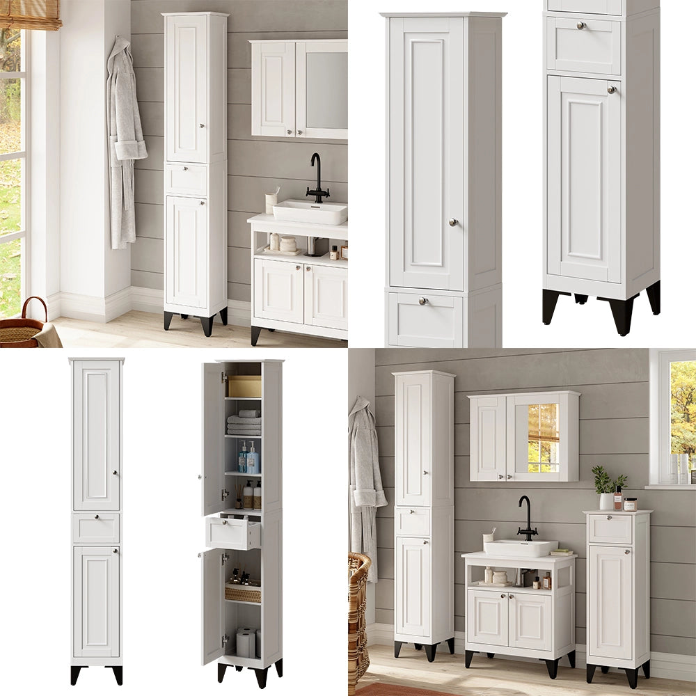 Vicco Mobile alto Bianco 32 x 175 cm