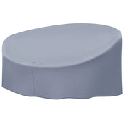 Copertura per mobili da giardino Tessuto rivestito in PVC grigio 165 x 140 x 75 cm