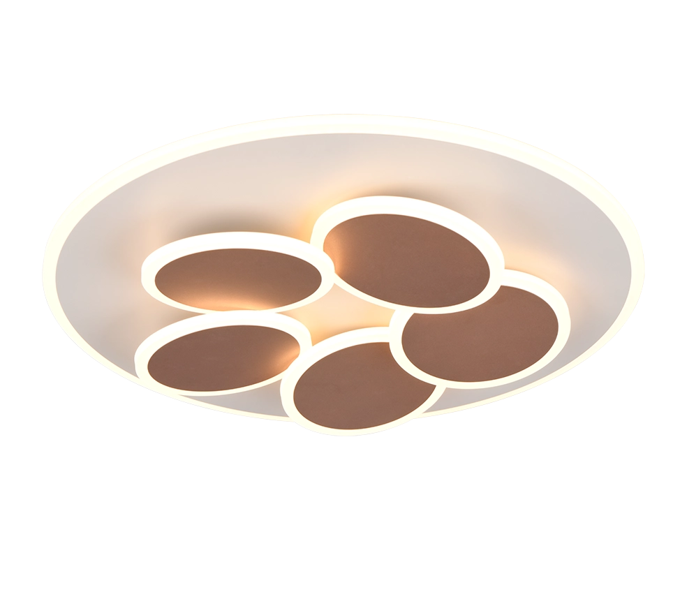 Plafoniera LED, metallo, caffè, D 50 cm, Mandala
