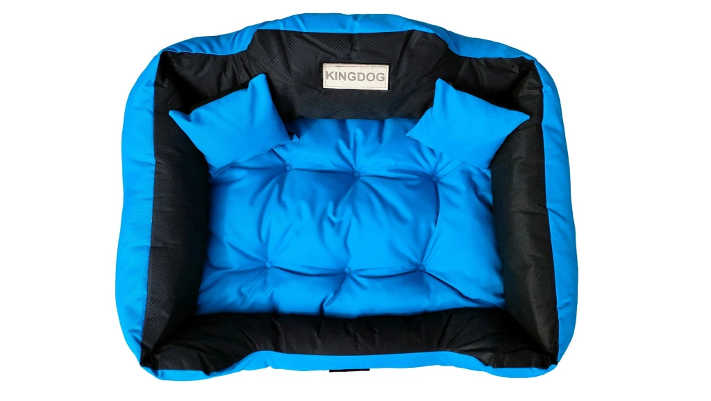 AIO FACTORY 130x105 cm KINGDOG Cuccia per cani impermeabile personalizzabile Blu
