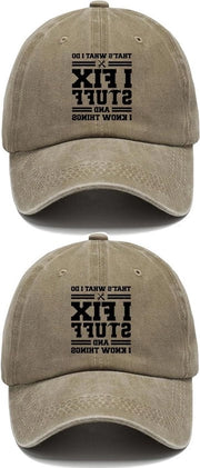 Cappello da Baseball per Uomo | Fix Stuff and Know Things | Cappello Papa adattabile