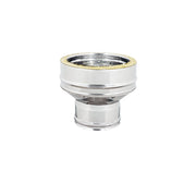 Aumento inox doppia parete da di 80 - de 130 mm a di 150 - de 200 mm