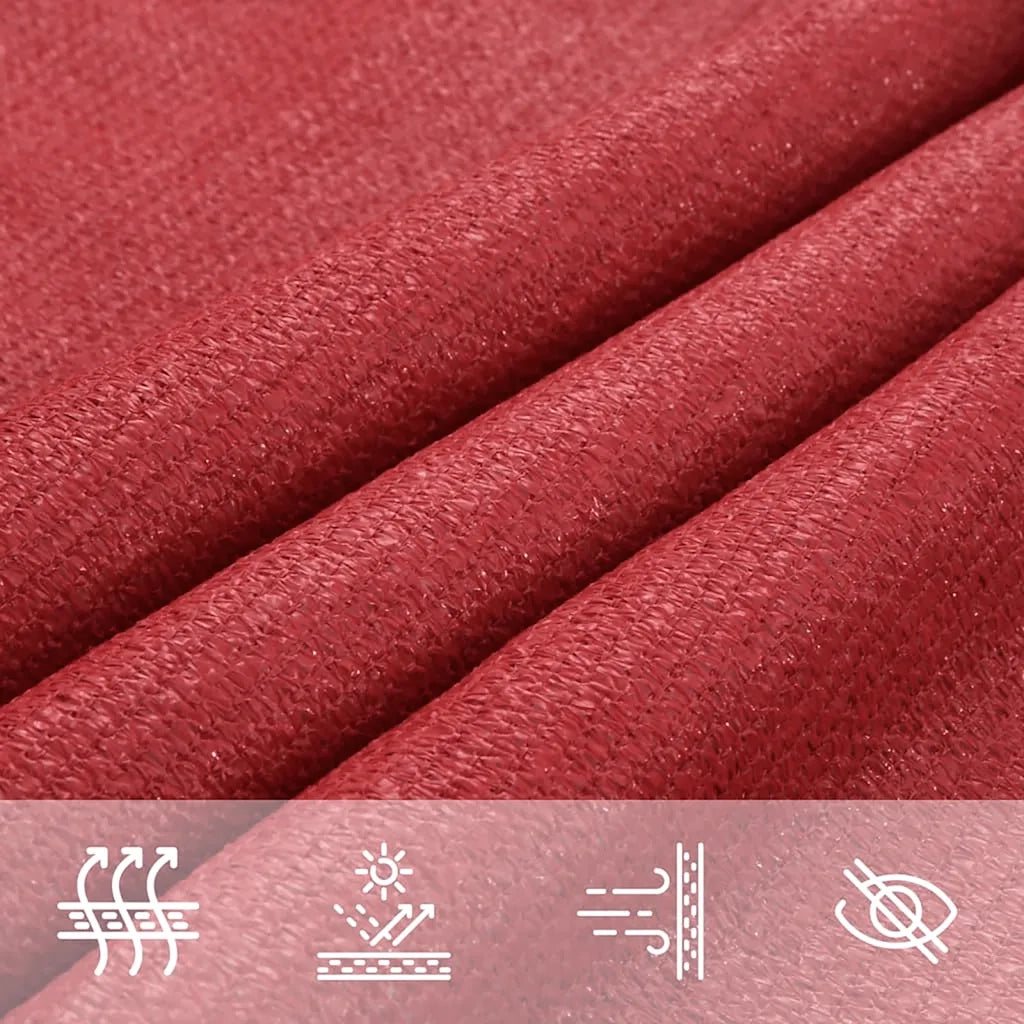 Vela Parasole 160 g/m² Rossa 2x3 m in HDPE 311612
