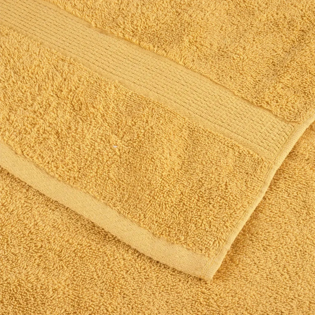 Asciugamani da sauna premium SOLUND 4 pezzi Oro 80x200 cm 600 g/m2