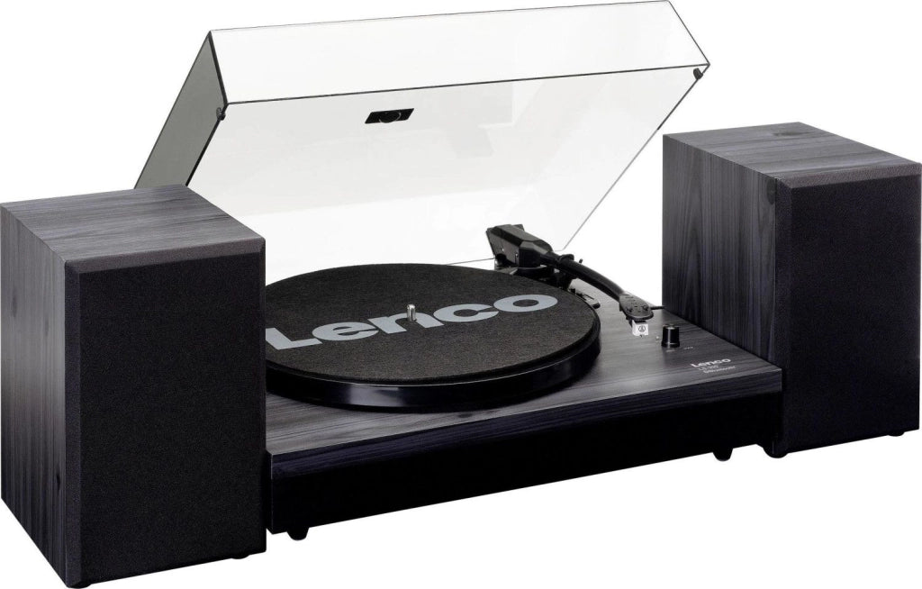 Lenco giradischi ls-300 bluetooth con due diffusori 2 x 10 watt rms colore nero - LS-300 BLACK