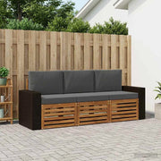 Set divani 3 pz Legno di Acacia Massello 3383973
