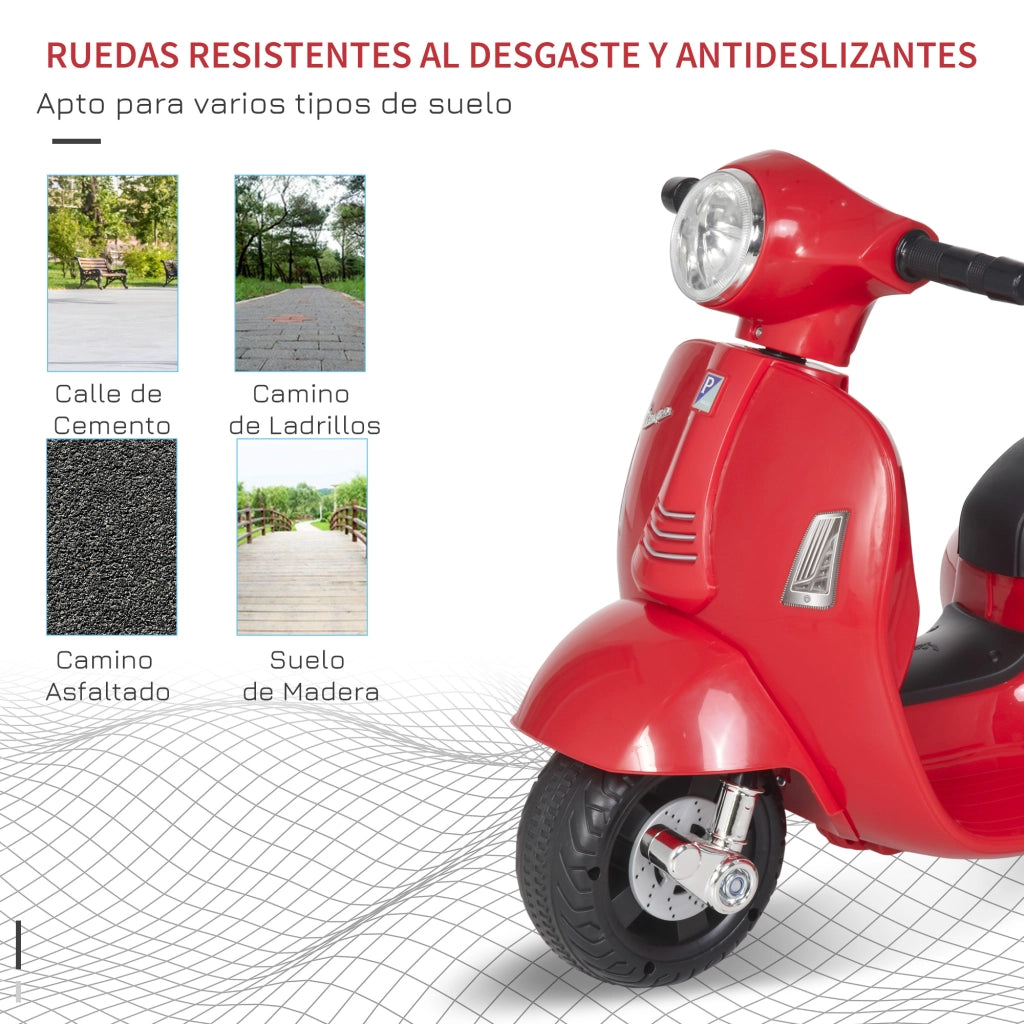 Motocicletta Elettrica per Bambini ¨C Minimal ¨C Rosso 66.5x38x52 cm