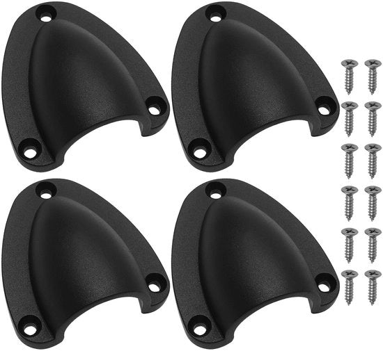 Ventiatori di mare - 4 pezzi - Coperture di ventilazione a forma di granchio in nylon - Bianco/Nero - Per barche e yacht - Soluzioni di ventilazione - Impermeabili