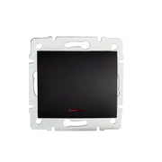 Interruttore scala LED LOGI nero opaco Kanlux 33625