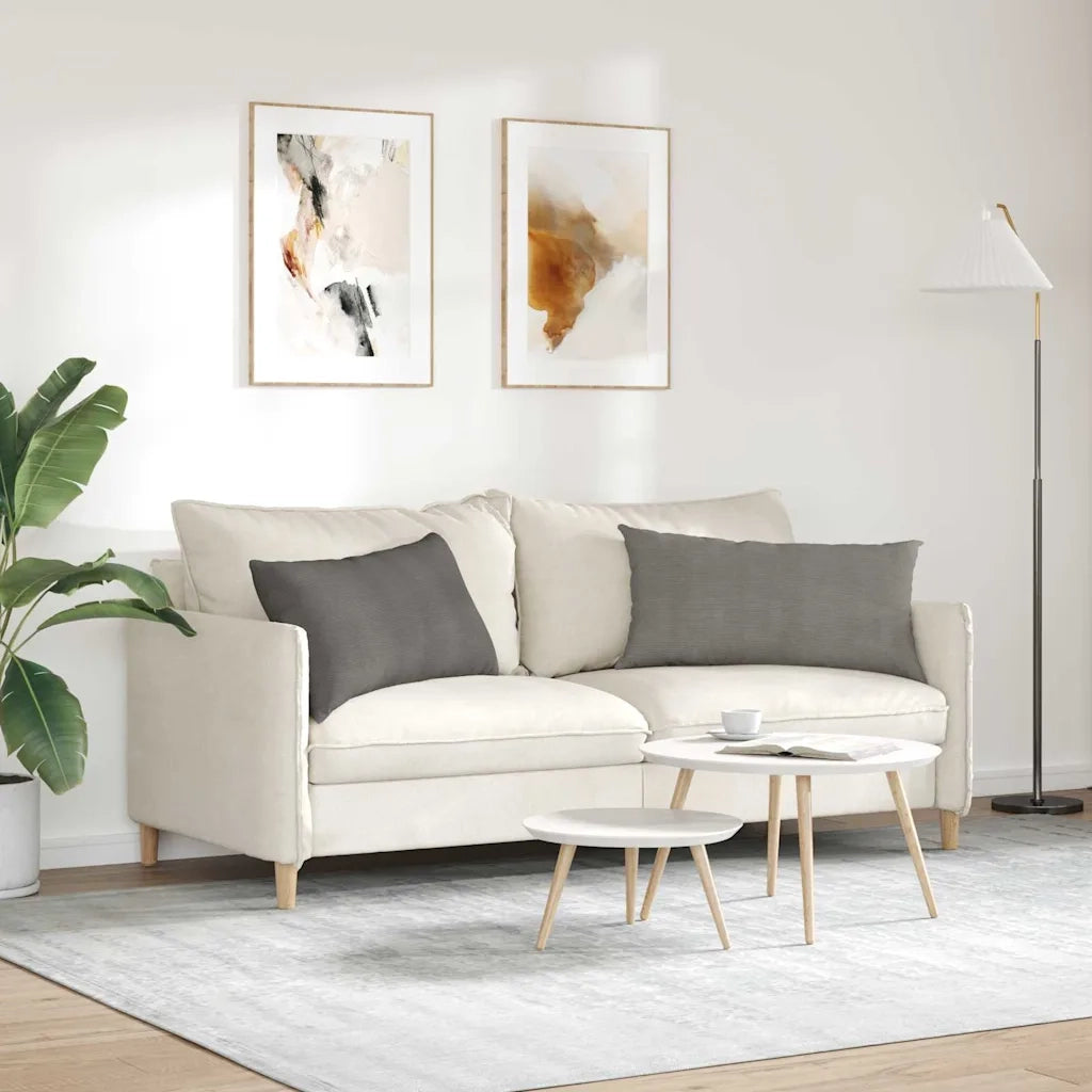 Cuscini da Divano 2 pz | Cuscini per sedie Grigio chiaro 80 x 40 cm