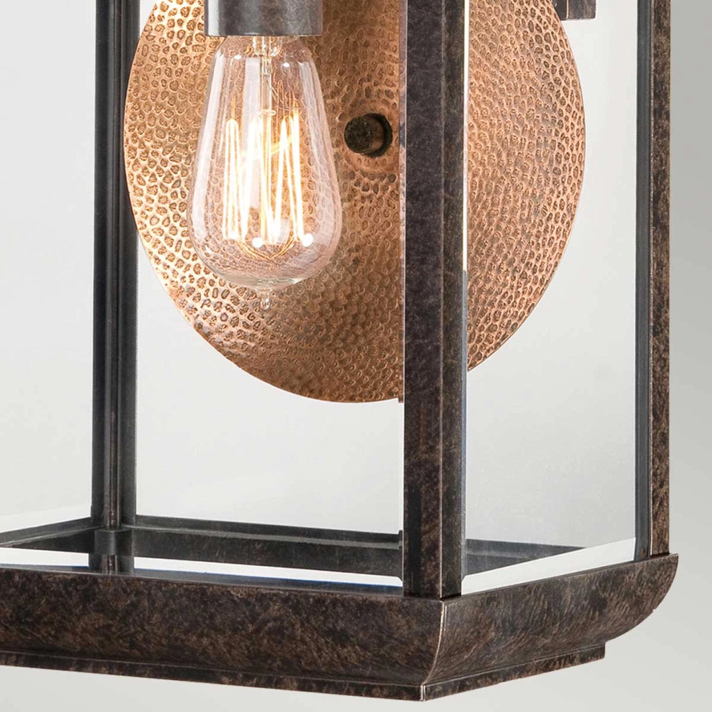Applique esterna Byron Quoizel bronzo imperiale E27 60W