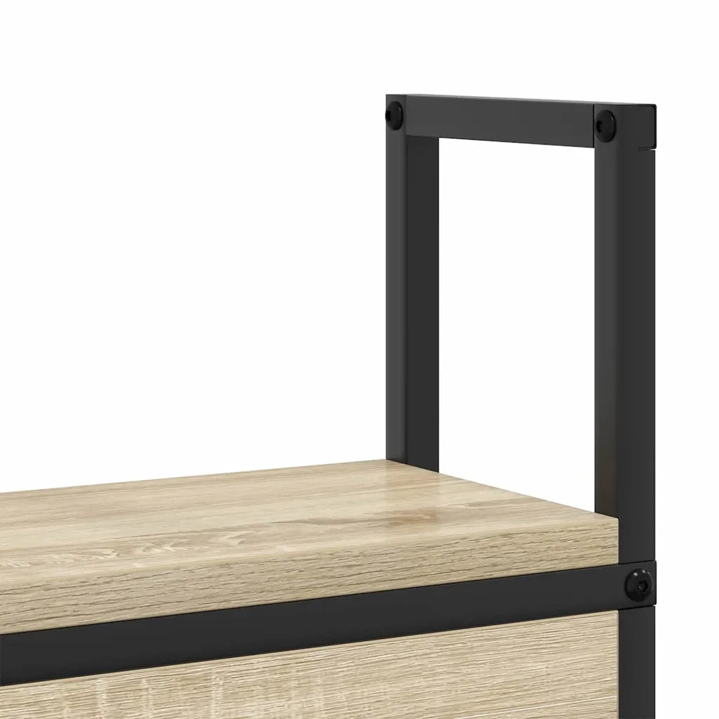 Testiera con Stazione di Carica e Storage rovere sonoma 859776