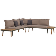 Set Divani da Giardino 4 pz con Cuscini Legno di Acacia Marrone 44240