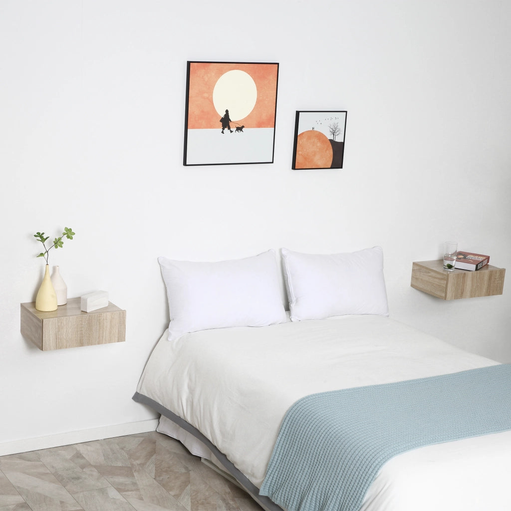 Comodino a sospensione moderno con cassetto ¨C Minimal ¨C 40x30x15 cm