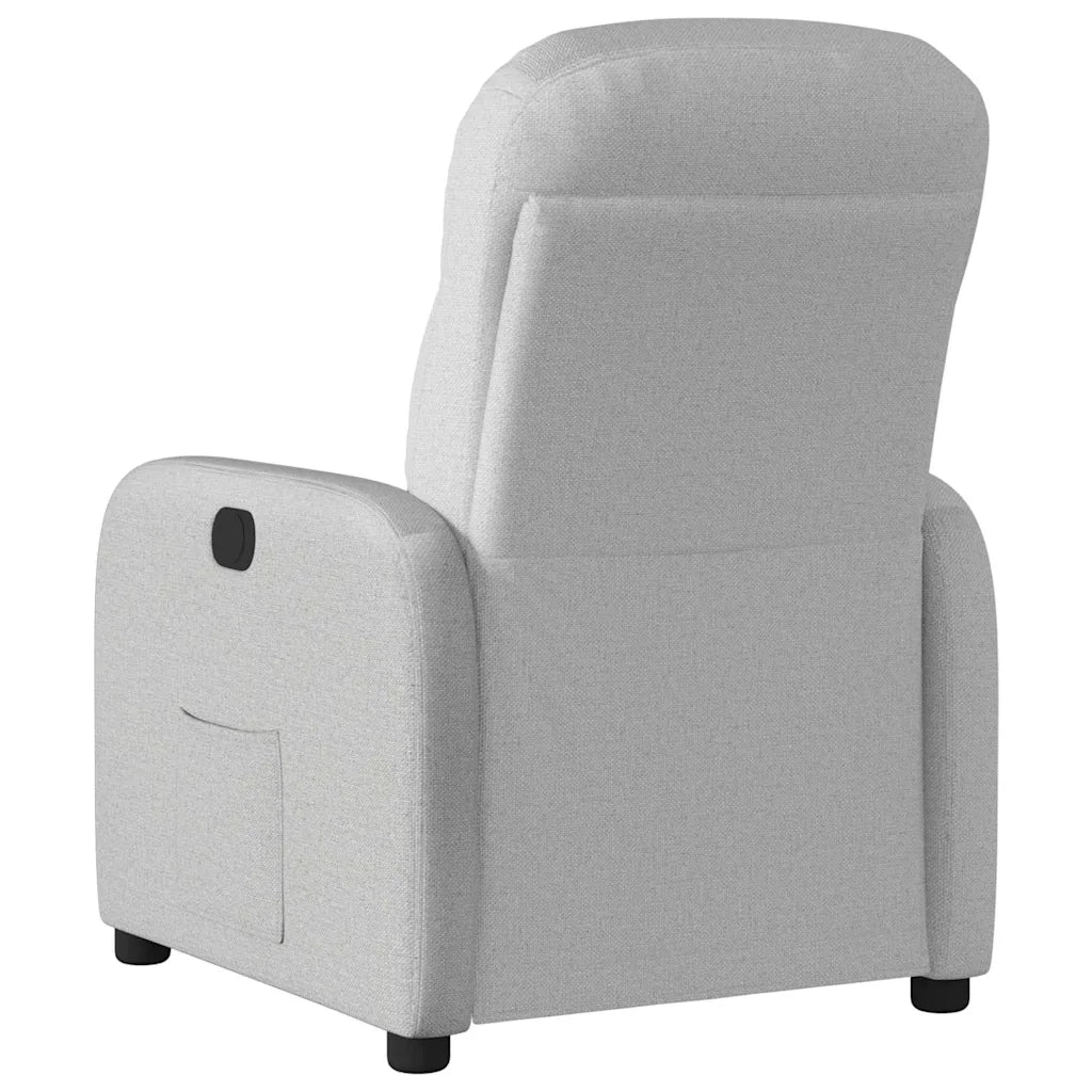 Poltrona Reclinabile in Tessuto Grigio Nuvola 4015531