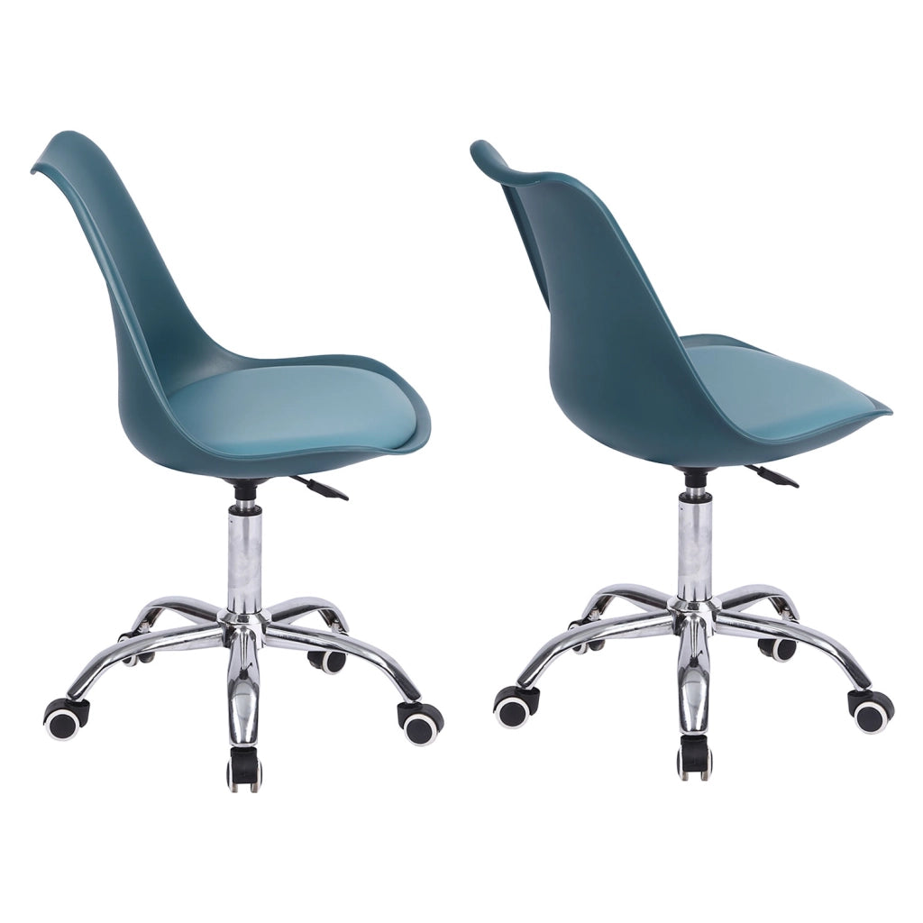 Sedia da ufficio regolabile in altezza ANNE blu