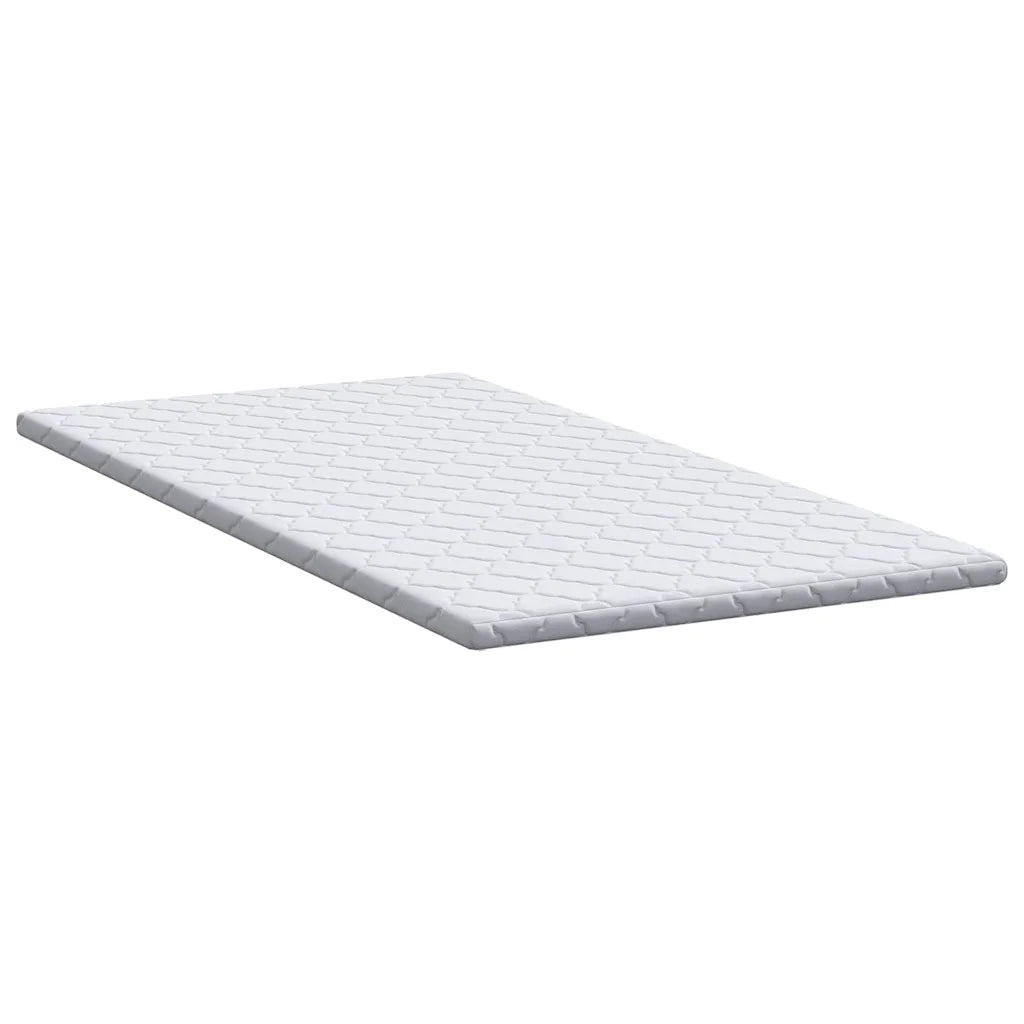 Topper al cocco Bianco 120 x 200 cm Tessuto Jacquard 4106395