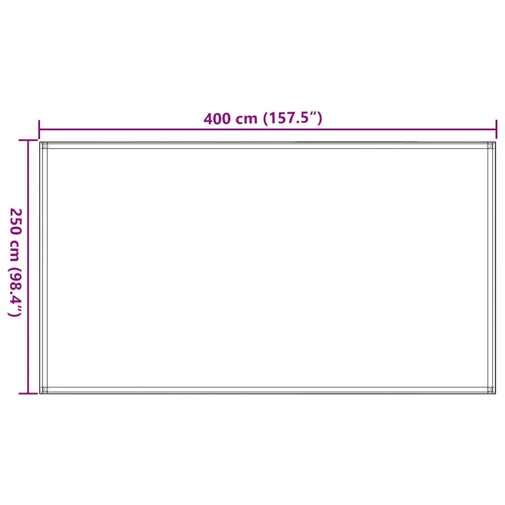 Tappeto da Tenda 250x400 cm Marrone 310803