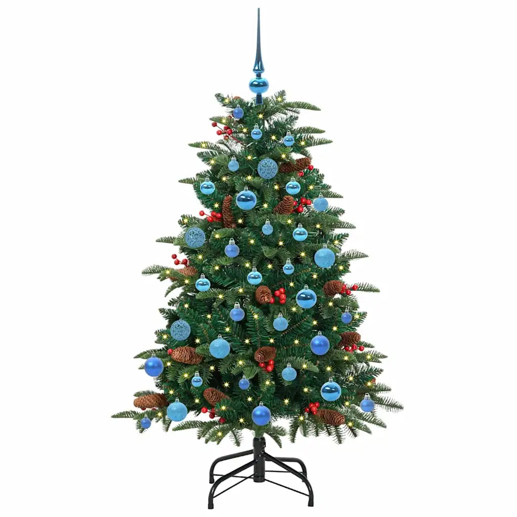 Albero di Natale artificiale con 150 LED Verde 150 cm 3395548