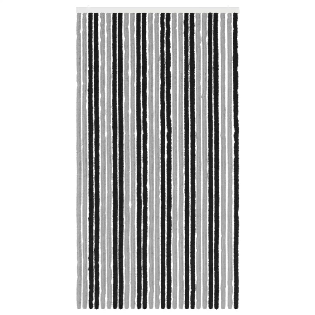 Tenda per insetti in chenille Grigio e Nero 118 x 220 cm 42034428