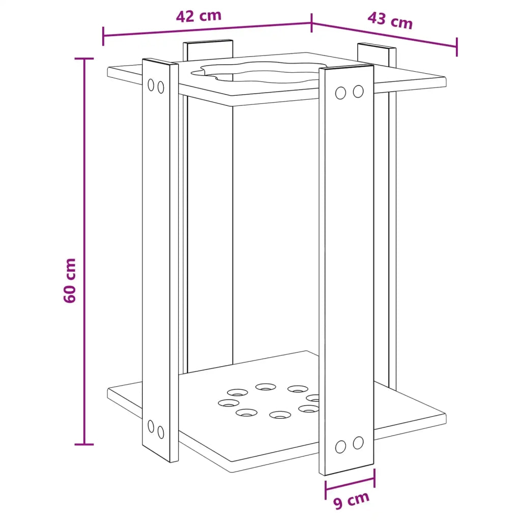 Supporto per stecche da biliardo Legno ingegnerizzato Bianco 3429725