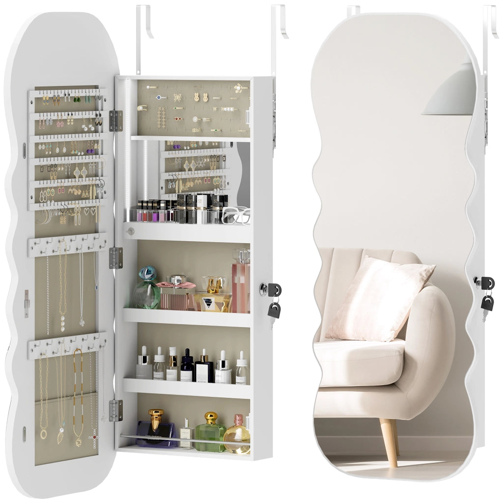 Specchio con Luce LED e Cassetto ¨C Minimal ¨C Bianco