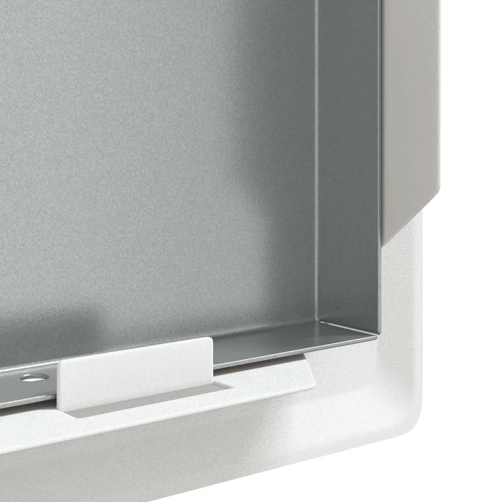 vidaXL Pannello di Accesso Bianco 50 x 50 cm Acciaio