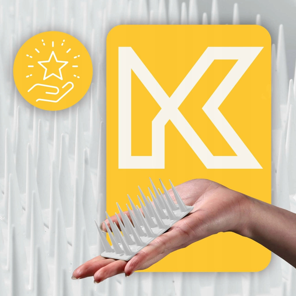 KADAX Punte dissuasive per uccelli e piccioni, striscia di plastica resistente e densa da 51 cm.