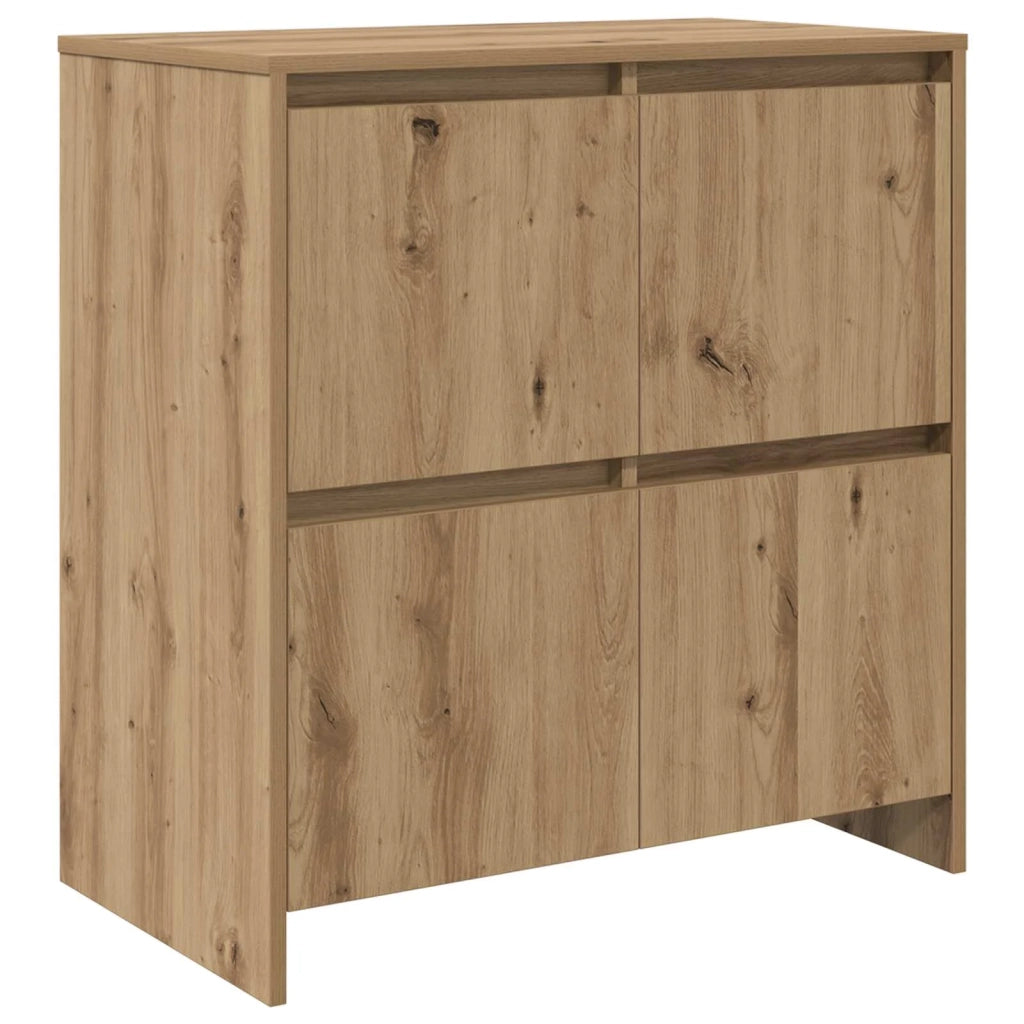 Credenza con cassetto 3 pz | Madia | Buffet da pranzo | Armadio da pranzo Rovere artigianale 70 x 41 x 75 cm